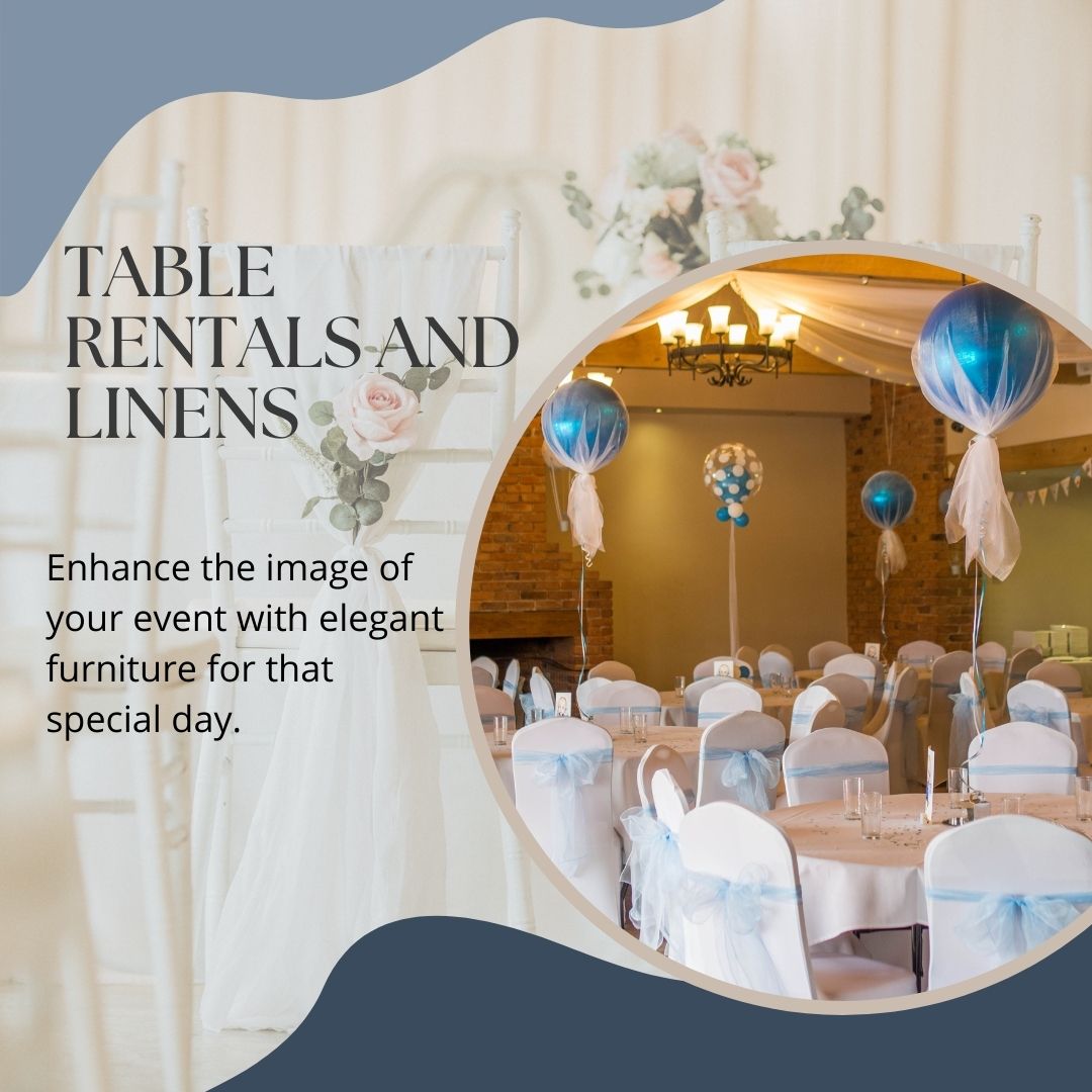 TABLES AND LINENS – Avanta Collection